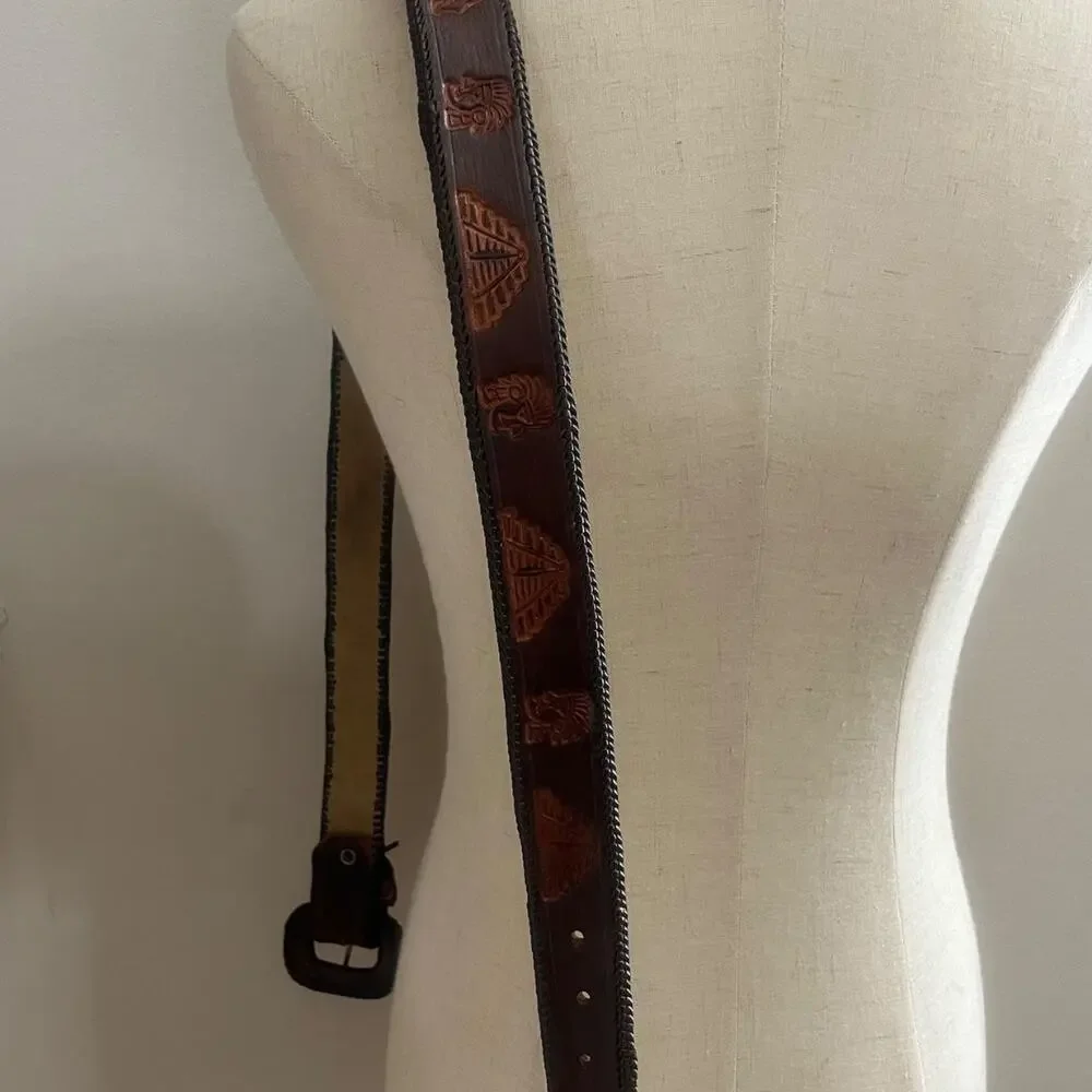 Guatemala leather belt size 38